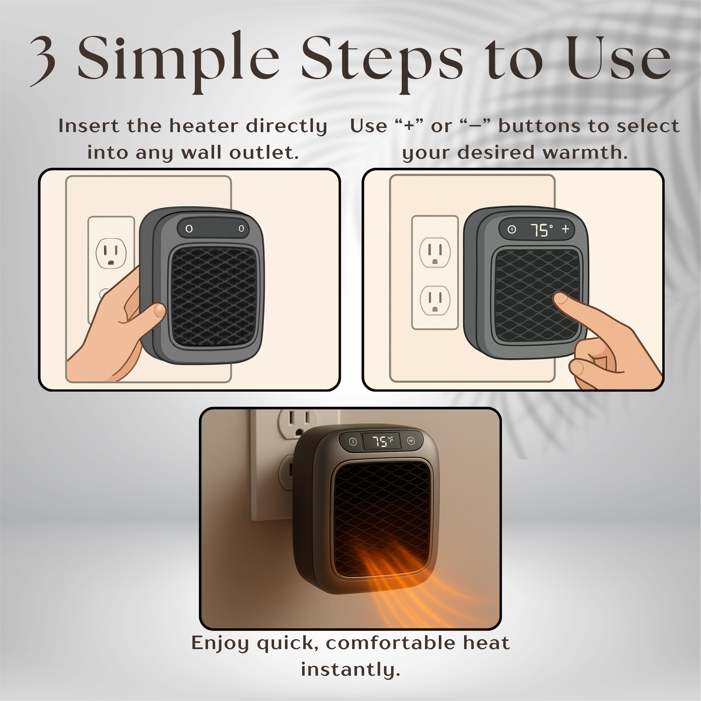 Mini Portable Handy Wall Heater